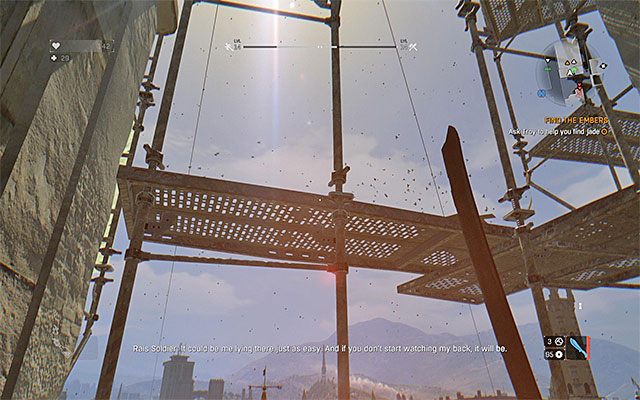 Zalicz wspinaczkę żeby dotrzeć na szczyt wieży - 8 - W poszukiwaniu żaru (Find the Embers) | Główne zadania - Stare Miasto - Dying Light - poradnik do gry