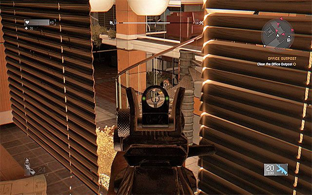 Wykorzystuj przewagę wysokości gdy tylko jest to możliwe - 2 - Posterunki (Office Outpost) | Poboczne zadania - Stare Miasto | Dying Light - Dying Light - poradnik do gry