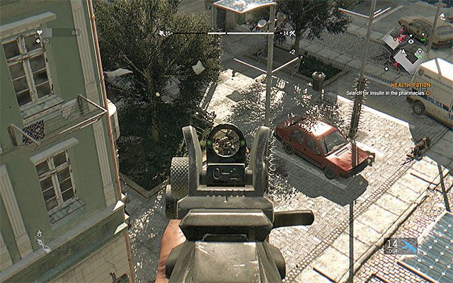 Musisz zabić najemników rozstawionych przy aptece - 9 - Eliksir zdrowia (Health Potion) | Poboczne zadania - Stare Miasto - Dying Light - poradnik do gry