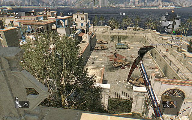 Użyj liny żeby dotrzeć na plac i pokonaj zbója - 12 - Troll | Poboczne zadania - Stare Miasto | Solucja Dying Light - Dying Light - poradnik do gry