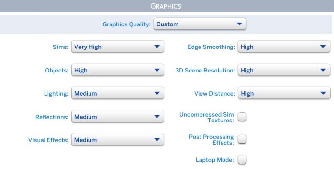 Ustawienie trybu laptopa odbywa się tak samo, niezależnie od tego na czym grasz - Sims 4: Wymagania sprzętowe PC, Mac, błędy karty graficznej - Sims 4 - poradnik do gry