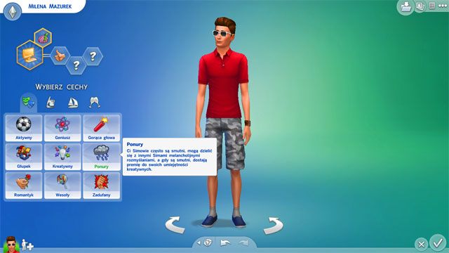 Rozpoczynając grę i tworząc Sima, albo też wychowując małego Sima ROZWAŻNIE wybieraj cechy jego charakteru - ich nie możesz zmienić - Sims 4: Porady na start - Sims 4 - poradnik do gry