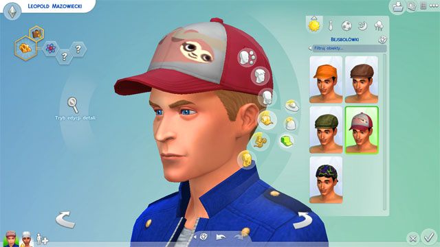 Jeśli chcesz możesz także dodać swojemu Simowi coś na głowę - Sims 4: Wygląd Sima - tworzenie, kreator, CAS - Sims 4 - poradnik do gry