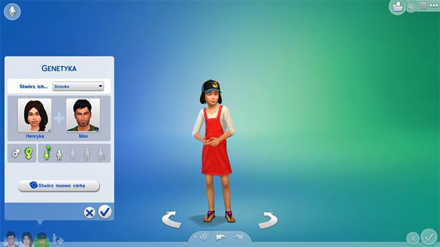 Na rozwijanej liście wybierz Dziecko, a następnie dodaj tych dwóch Simów w polach poniżej - Sims 4: Kolejne Simy, edycja związków - tworzenie, kreator, CAS - Sims 4 - poradnik do gry