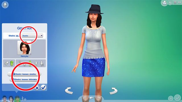 Już po stworzeniu jednego Sima możesz także - korzystając z trybu zabawy genetyką - stworzyć jego rodzica bądź rodzeństwo - Sims 4: Kolejne Simy, edycja związków - tworzenie, kreator, CAS - Sims 4 - poradnik do gry