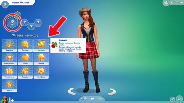 Są tutaj dostępne dwie aspiracje - Sims 4: Aspiracje życiowe - tworzenie, kreator, CAS - Sims 4 - poradnik do gry