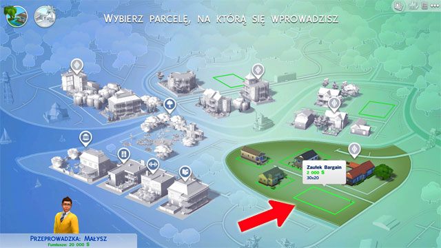 Możesz zdecydować się na zakup jednej z pustych działek - Sims 4: Wprowadzenie rodziny, porady - Sims 4 - poradnik do gry