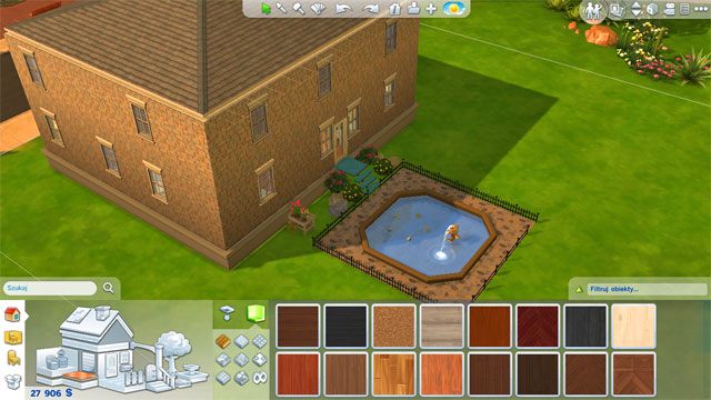 Na koniec nie zapomnij o dachu - wcześniej go usunąłeś, więc teraz należy stworzyć go raz jeszcze - Sims 4: Rozbudowa domu, porady - Sims 4 - poradnik do gry