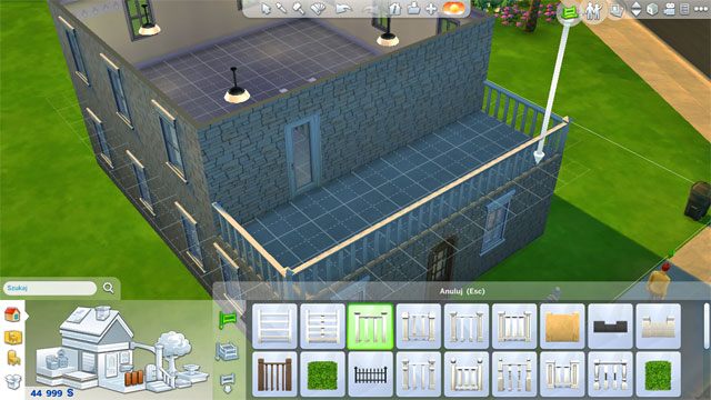 Następnie wykończ przestrzeń dodając barierki, drzwi na taras oraz podłogę - Sims 4: Rozbudowa domu, porady - Sims 4 - poradnik do gry
