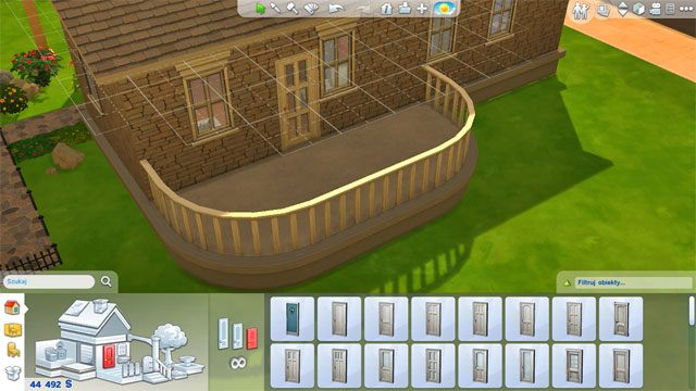 Możesz go także rozbudowywać o kolejne nieregularne kształty przez co możesz otrzymać ciekawe ostateczne kształty - Sims 4: Rozbudowa domu, porady - Sims 4 - poradnik do gry
