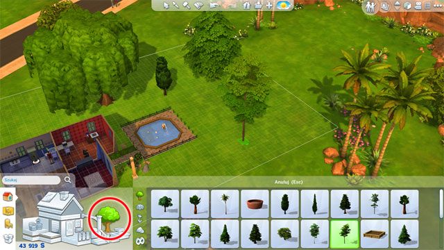 Nie zapomnij o zieleni: o krzewach, drzewach, kwiatach, alejkach, fontannach itp - Sims 4: Rozbudowa domu, porady - Sims 4 - poradnik do gry
