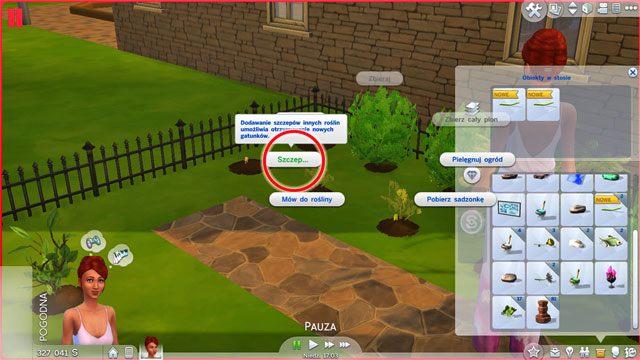 Dbanie o rośliny wymaga aby je pielęgnować (interakcja Pielęgnuj ogród na jednej z roślin) - Sims 4: Ogrodnictwo - jak rozwijać? Umiejętności, porady - Sims 4 - poradnik do gry