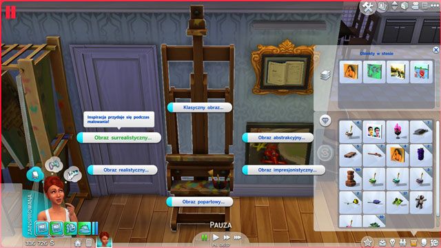 Po awansie na Zawodowego malarza (8 A) musisz osiągnąć przedostatni, 9 - Sims 4: Malarz - kariera, porady - Sims 4 - poradnik do gry