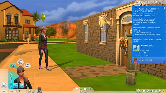 Osiągnięcie szczytu karieru wyniesie Twojego Sima na stanowisko Patrona sztuki (10 B) - Sims 4: Malarz - kariera, porady - Sims 4 - poradnik do gry