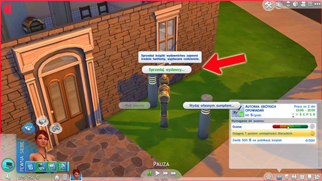Decydują się na ścieżkę pisarza awansujesz na Autora krótkich opowiadań (6 A) - Sims 4: Literacka kariera, porady - Sims 4 - poradnik do gry