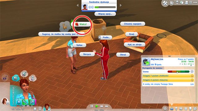 Decydując się na ścieżkę A awansujesz na stanowisko Mięśniaka (6 A) i otrzymasz ciekawy mebel - skradziony bankomat - Sims 4: Przestępca - kariera, porady - Sims 4 - poradnik do gry