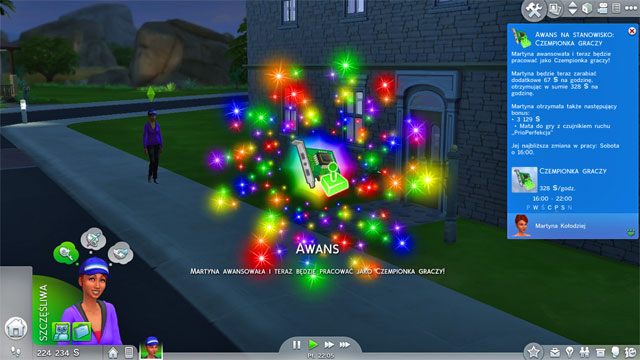 Docierając na szczyt Twój Sim zostanie Czempionem graczy (10 A) i w prezencie zdobędzie matę do gry - Sims 4: Guru techniki - kariera, porady - Sims 4 - poradnik do gry