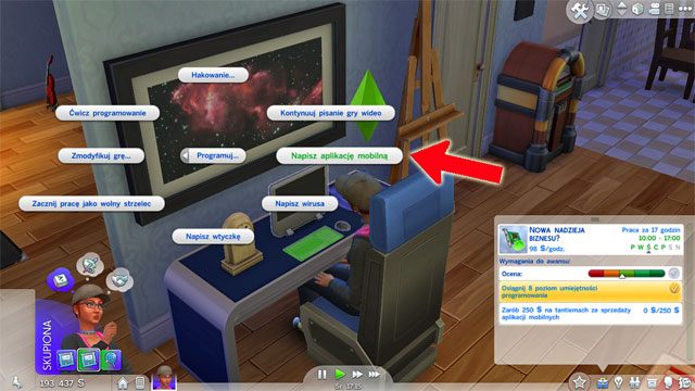 Decydują cię na ścieżkę (B) zostajesz Nową nadzieją biznesu (7 B) - Sims 4: Guru techniki - kariera, porady - Sims 4 - poradnik do gry