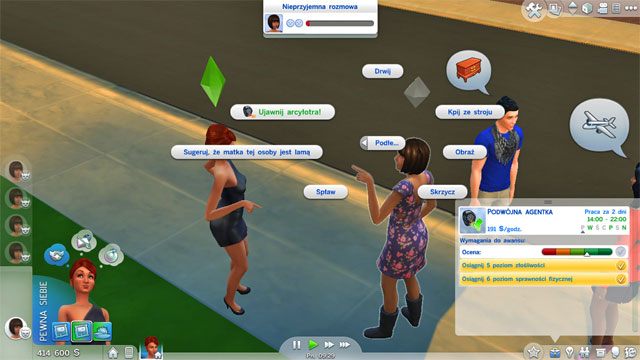 Decydując się na ścieżkę (B) zostajesz Podwójnym agentem (8 B) musisz zacząć chodzić do pracy skupionym - Sims 4: Tajny agent - kariera, porady - Sims 4 - poradnik do gry