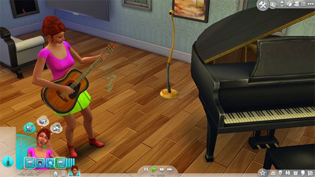 To kariera, która dość szybko, bo po czwartym szczeblu, rozdziela się na dwie, zupełnie od siebie różne ścieżki: Muzyka (A) i Satyryka (B) - Sims 4: Rozrywkowa kariera, porady - Sims 4 - poradnik do gry