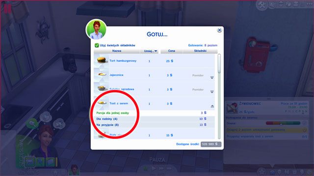 Po awansie na Żywieniowca (3) musisz rozwinąć gotowanie na 2 - Sims 4: Kulinarna kariera, porady - Sims 4 - poradnik do gry