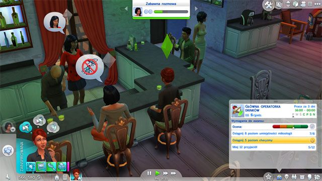 Awansując na Głównego operatora drinków (8 B) otrzymujesz w prezencie stojak na butelki, który wzmaga inspirację Sima - umieść go gdzieś na ścianie - Sims 4: Kulinarna kariera, porady - Sims 4 - poradnik do gry