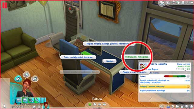 Zostając Mistrzem drinków (9 B) musisz rozwinąć miksologię na maksymalny, 10 - Sims 4: Kulinarna kariera, porady - Sims 4 - poradnik do gry