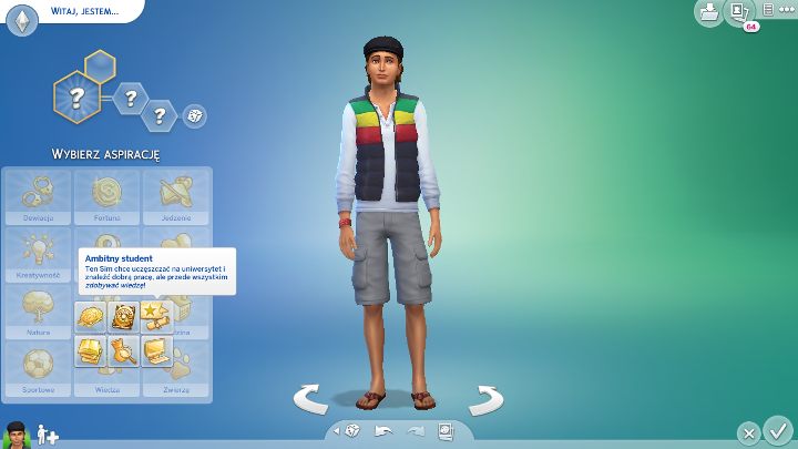 Aspiracji dla studentów nie mogło zabraknąć. - Sims 4 Uniwersytet: Nowe aspiracje, cechy, obiekty, ubrania - Sims 4 - poradnik do gry