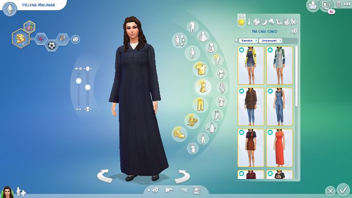 Studenckie togi i inne modne ciuszki. - Sims 4 Uniwersytet: Nowe aspiracje, cechy, obiekty, ubrania - Sims 4 - poradnik do gry