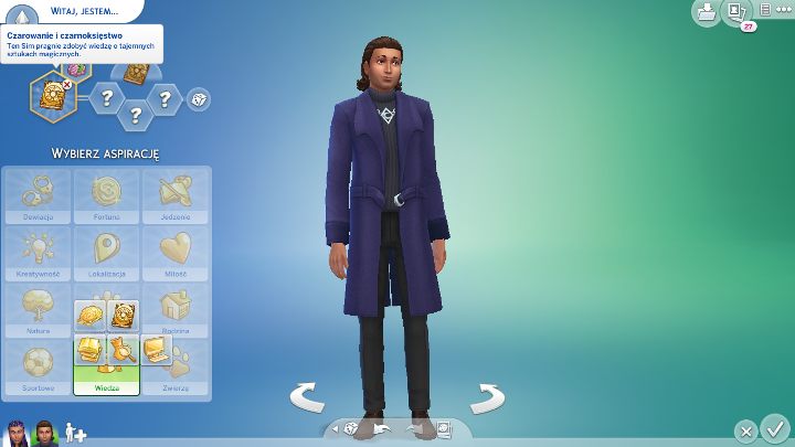 Dodatek wprowadził dwie nowe aspiracje. - Sims 4 Kraina Magii: Nowe aspiracje, ubrania, śmierć, różdżki, miotły - Sims 4 - poradnik do gry