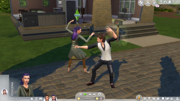 Magię możesz ćwiczyć w każdym miejscu - wystarczy kliknąć na swojego Sima i wybrać odpowiednią opcję. - Sims 4 Kraina Magii: Czarodzieje - nowa rasa - Sims 4 - poradnik do gry