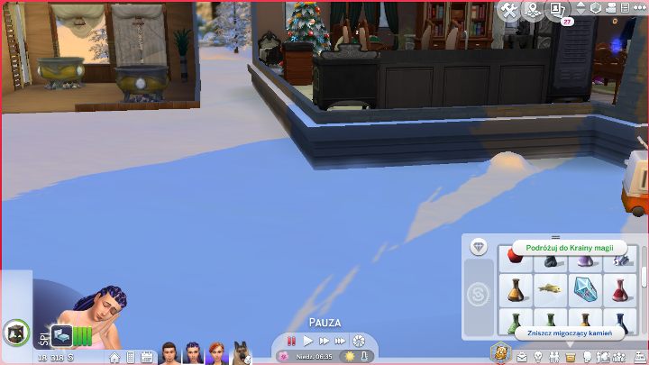 Najprostszym sposobem jest użycie migoczącego kamienia, ale możesz to zrobić, tylko wtedy, gdy Twój Sim jest czarodziejem. - Sims 4 Kraina Magii: Ukryty świat - Kraina magii - Sims 4 - poradnik do gry