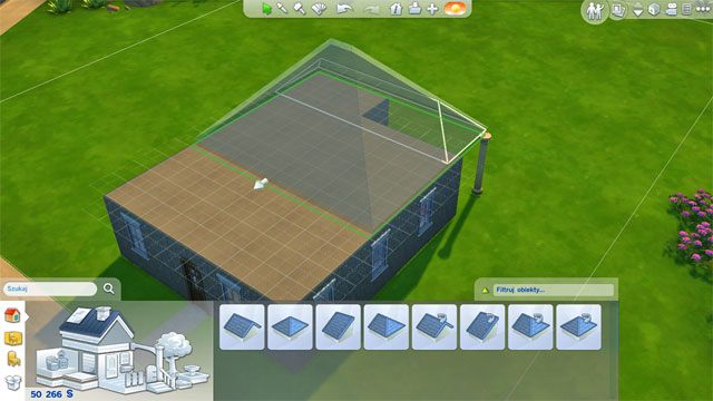 Ostatnim elementem wieńczącym budowę podstawowego domu jest dach - Sims 4: Budowanie domu, porady - Sims 4 - poradnik do gry