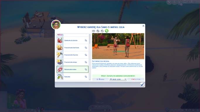Bezpieczeństwo w wodzie to podstawa. - Sims 4 Wyspiarskie życie: Nowe prace na pół etatu - Sims 4 - poradnik do gry