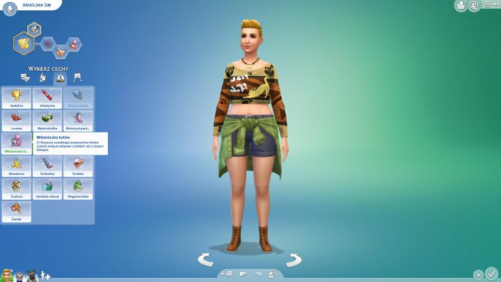Dodatek wprowadził dwie nowe cechy dla Simów - Miłośnik kotów oraz Miłośnik psów - Sims 4 Psy i koty: Nowe cechy, ubrania i budynki - Sims 4 - poradnik do gry