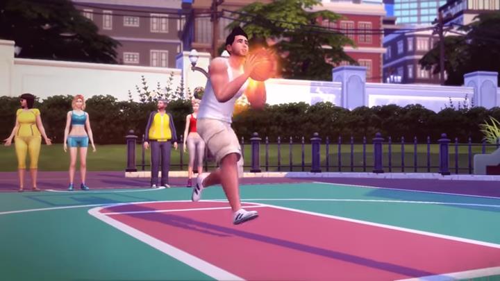 Twoje simy mogą zorganizować mecz koszykówki. - Sims 4 Miejskie życie: Media, eventy - Sims 4 - poradnik do gry