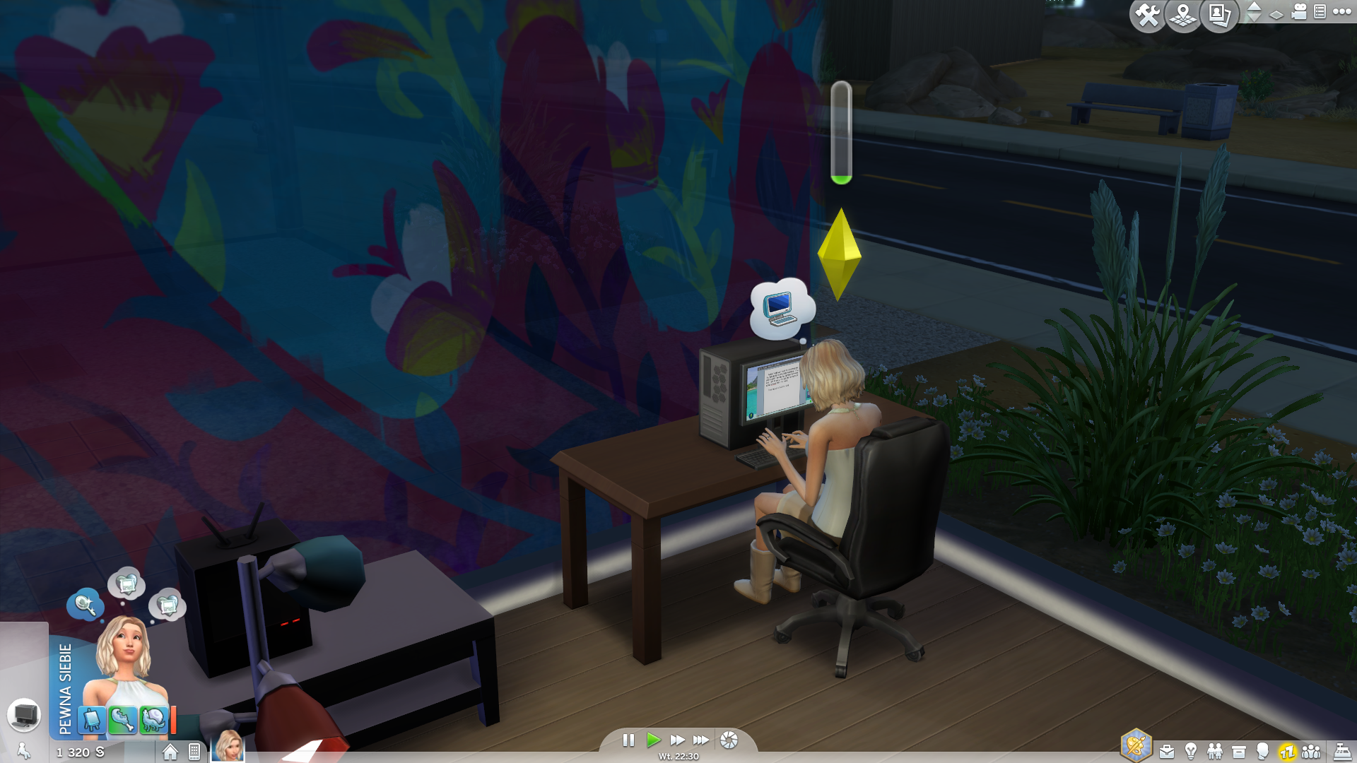 Twój Sim może pracować z domu - za każdym razem dostanie dwa zadania do wykonania. - Sims 4 Miejskie życie: Praca z domu - Sims 4 - poradnik do gry