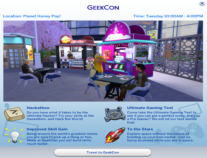 Dzień występowania: Wtorki, 10:00 a - Sims 4 Miejskie życie: Festiwale - Sims 4 - poradnik do gry