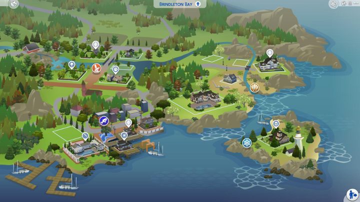 1 - Sims 4 Psy i koty: Brindleton Bay - nowe lokacje, mapa - Sims 4 - poradnik do gry
