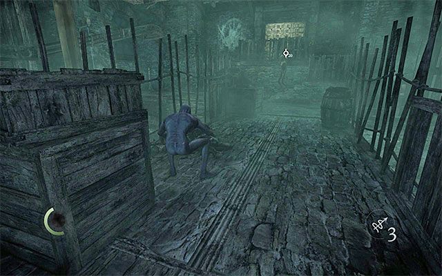 Powoli idź do przodu i nie zbliżaj się zbytnio do potworów - Przeprawa przez katakumby - opis | Rozdział 7 (Ukryte Miasto) | Solucja Thief - Thief - poradnik do gry