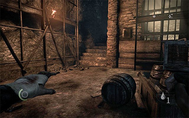 Schody prowadzące na górny poziom - Przeprawa przez Stare Miasto - opis | Rozdział 8 (Światło Brzasku) | Thief - Thief - poradnik do gry