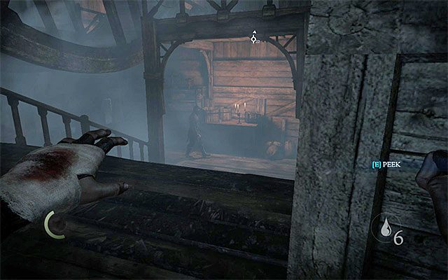 Pojedynczy wartownik na pierwszym poziomie - Przeprawa przez pierwszą część Światła Brzasku - opis | Rozdział 8 (Światło Brzasku) - Thief - poradnik do gry