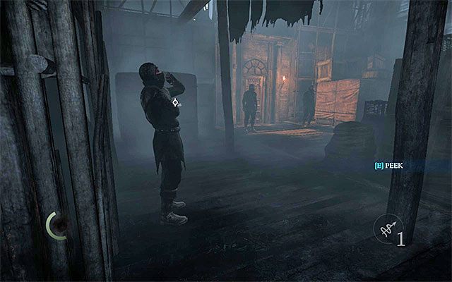 Główne wejście jest bardzo dobrze pilnowane - Przeprawa przez drugą część Światła Brzasku - opis | Rozdział 8 (Światło Brzasku) - Thief - poradnik do gry