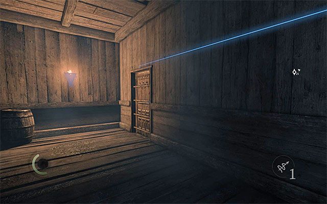 Z południowych drzwi skorzystaj dopiero po wyłączeniu pułapki - Przeprawa przez drugą część Światła Brzasku - opis | Rozdział 8 (Światło Brzasku) - Thief - poradnik do gry