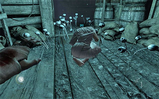 Ikona interakcji pojawi się tylko jeśli nie spłoszyłeś Erin - Zbliżenie się do Erin | Rozdział 8 (Światło Brzasku) | Solucja Thief - Thief - poradnik do gry