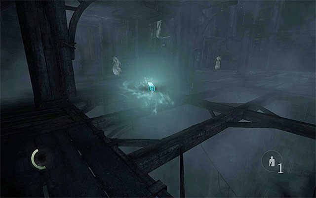 Ostatni trzeci fragment znajduje się na dolnym poziomie w zachodniej części kaplicy (powyższy obrazek) - Odzyskanie trzech fragmentów artefaktu - opis | Rozdział 8 (Światło Brzasku) - Thief - poradnik do gry