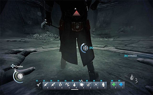 Osłabienie Generała uderzeniem pałką odbierze mu punkty zdrowia i wystawi go na kolejne ataki - Spotkanie z Generałem - pokonanie Generała | Rozdział 7 (Ukryte Miasto) - Thief - poradnik do gry