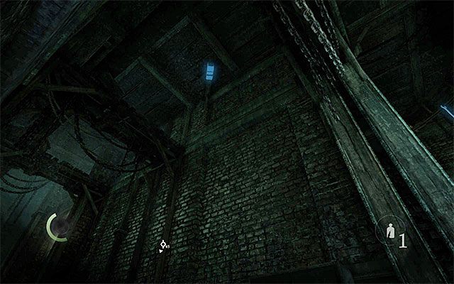 Niedaleko miejsca, w którym początkowo stali wartownicy powinieneś odnaleźć pokazany na powyższym obrazku interaktywny punkt - Przeprawa przez drugą część odlewni | Rozdział 2 (W proch się obrócisz) | Thief - Thief - poradnik do gry