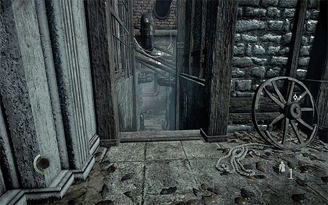 Wschodni dziedziniec [Stonemarket - Stonecutters Court East] nie jest przez nikogo pilnowany, ale i nie odnajdziesz tu wyjątkowo wartościowych przedmiotów - Przedostanie się do wnętrza sklepu jubilerskiego - opis | Rozdział 1 (Blokada - Lockdown) - Thief - poradnik do gry