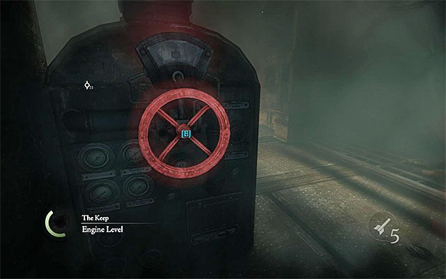 Pokrętło znajduje się w pobliżu płonących przedmiotów - Odnalezienie i uratowanie Basso | Rozdział 4 (Przyjaciel w potrzebie) | Thief - Thief - poradnik do gry